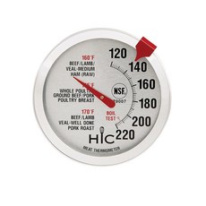 HIC Harold Import Co. 접이식 즉석 읽기 디지털 육류 온도계 14cm5.5인치, 클래식 미트, 6.4cm(2.5인치) 페이스