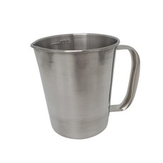 국산 스텐 비커 1L 계량컵 눈금 믹싱 중탕 요리 다용도컵 물컵 비이커, 스텐1L