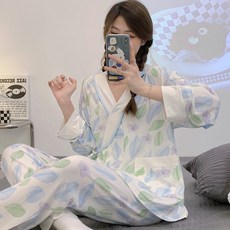 봄 모달 임신기 산후조리 수유 잠옷 실내복 세트