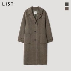 리스트 체크 래글런 핸드메이드 코트 TWHCTL80120