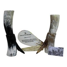 Large Polished Viking Usable Drinking Horn & Stand - Reenact/14164995, 상세내용참조