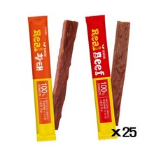 인내이쳐리 [2개묶음] 육포 황태 리얼 스틱x25선택 비프 인내이쳐 애견간식 건조간식 IWC15B66, 2개