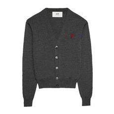 24FW 아미 가디건 스몰하트 메리노울 여성 그레이 FKC111 KN0025 055
