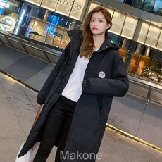 Makone여자 겨울 코트 롱 코트창주 면의녀 롱 가을 겨울