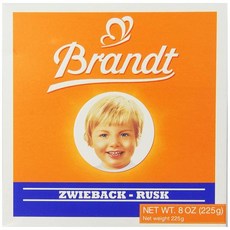 Brandt Zwieback 226.8g8온스 박스 10개 팩, 225g