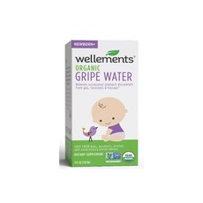 Wellements 오가닉 아기 프로바이오틱 그라이프 워터 120ml / Wellements Organic Gripe Water 4oz, 1개