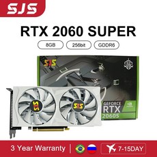 그래픽카드 4090 그래픽카드1060 SJS RTX 2060 슈퍼 그래픽 게이밍 GDDR6 256 비트 RTX2060s 마이닝 PCI 익스프레스 데스크탑 비디오 8GB