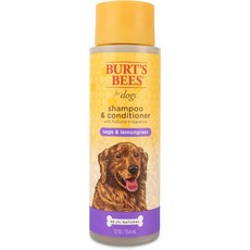 Burts Be for Pets 밀크 앤 허니 샴푸 애견용 컨디셔너 12oz 천연 유래 성분 크루얼티 프리 황산염 파라벤 pH 밸런스 미국산, Sage & Lemongrass_12 Fl Oz (Pa, 1개, 354ml