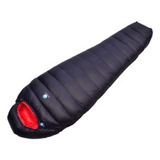 애벌레 침낭 혹한기 백패킹 덕다운 구스다운 초경량, 1개, 레드옐로우 500g(화이트 구스다운)