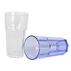 pc팔각컵 식당용 업소용 가정 물컵 음료컵, 5244, 투명, 1개
