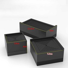 가구 로봇청소기용 높이조절 다리 받침대, 블랙 7.8x7.8 높이 4cm, 1개