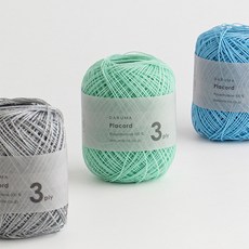 [울클럽]다루마 플라코드 3ply 40g 봄여름실 네트백 바스켓 가방 소품 방수실 코드사 코바늘 뜨개실
