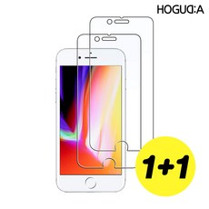호구다 아이폰 9H 휴대폰 액정보호 강화유리 필름 1+1, 2매