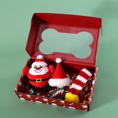 반려동물 강아지 크리스마스 선물박스 장난감, 1개, 02_레드박스