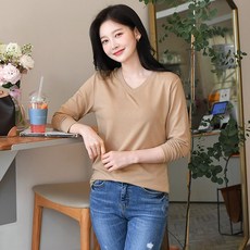 [마이더스비] [1+1] 미닛 소프트 브이넥 티셔츠(S)