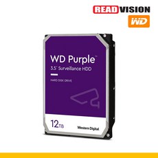 [웨스턴디지털] PURPLE HDD 12TB WD121PURP 하드디스크 - wd12tb