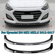  I30 스포일러 에어로파츠 현대 MK2 MK25 20122017 용 언더 프론트 범퍼 립 스플리터 디퓨저 바디 키트 튜닝 윙 3 개, 2.Carbon Look 