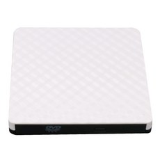 노트북 PC 데스크탑용 외장 광학 드라이브 USB 3.0 C 타입 DVD RW 버너 슬림 리더 고속 전송 CD 플레이어, [01] White border, 01 White border