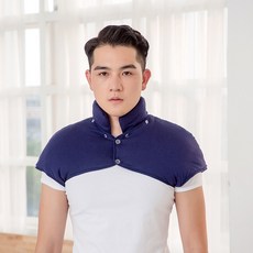 넥케이프 겨울남성 모조카라 긴팔 헨리넥 어깨보호 중년 보온 잠자는 경추보호 두꺼운 200근
