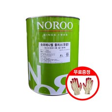 노루페인트 목재/ 철재용 슈퍼에나멜 플러스 4L 기본색상 유성페인트, 특녹색 유광, 1개