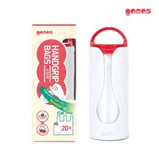 [여기서판다] 가마스 휴대용 손잡이백 비닐백 캠핑 산책 리필3개 [612600EA], 쿠팡 본상품선택