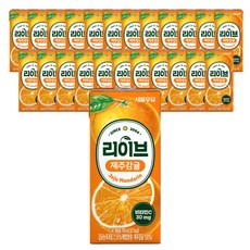 서울우유 리이브 제주감귤 주스, 190ml, 24개
