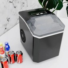 얼음제조기 자동 청소 총알 제빙기 전기 커피숍 바 12kg 24 시간 13L 물 탱크 110V 220V, 4) Black  AU