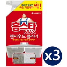 LG생활건강 홈스타 맥스 렌지후드 클리너 500ml x 3개