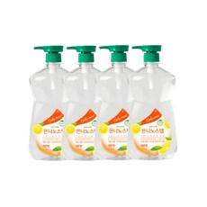 은나노스텝 시즌3 주방세제 1100ml x 4 (사과향), 은나노스텝 주방세제 1100ml x4 (레몬향) 시즌3, 4개