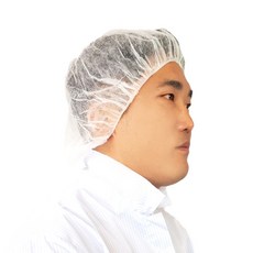 하가소모 일회용 부직포 위생모자 헤어캡 50매/100매, 06 일회용헤어캡 10g (흰색) 라운드형