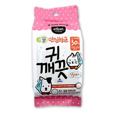 에티펫 반려동물용 귀 깨끗 세정 물티슈 30p, 150g, 4팩