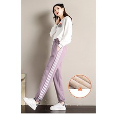 겨울 면 기모 트레이닝 바지