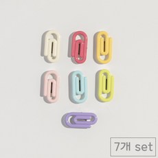 84x84 냉장고 현관문 인테리어 자석 마그네틱, 비비드클립7p 비비드클립7p