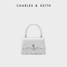 찰스앤키스 CHARLES＆KEITH CK6-80701258 웨이브 플랩 토트 크로스 미니