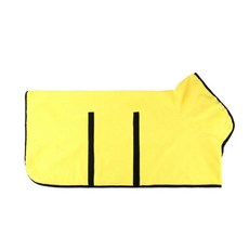 극세사 목욕 가운 물 튀김 방지 애완 동물 수건 흡수성 고양이, 1.YELLOW, A.XL, 1개