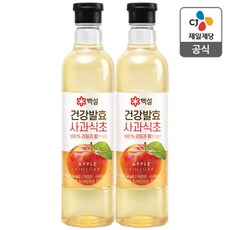 백설 건강발효 사과식초, 800ml, 2개