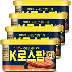 롯데푸드 K로스팜 200gx4캔 / 100%국내산 돼지고기, 단일상품