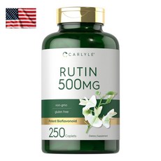 미국 Carlyle Rutin 500mg 250캡슐 칼라일 루틴 대용량 고함량 플라보노이드 글리코시드 직구, 1개, 250정