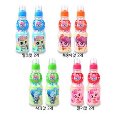 캐치티니핑 페트 음료 4종 밀크맛+사과맛+딸기맛+복숭아맛, 1세트, 200ml