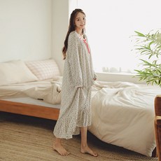 베라프 래인 롱 원피스 여성 수면 잠옷 홈웨어 파자마 B010