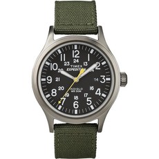 타이맥스Timex 익스페디션 스카우트 남성용 손목시계 그린 40mm 나일론 스트랩 (T49961)127796, Green/Black/Cream