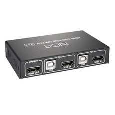 넥스트 NEXT-7102KVM-4K USB HDMI KVM스위치 2포트 무전원 스위칭허브/서버-KVM