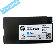 HP 오피스젯 프로 9010복합기 정품잉크HP9012 HP9013 HP9014 HP9015 HP9018 HP9010 e프린터 HP965/964/963/962 정품 번 셋업카트리지, 7. 963 파랑잉크, 1개 - c9124axisite