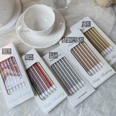 기억의소품 빼빼로초 생일초 케이크초, 메탈믹스, 6개입, 3세트 메탈6개입 x 3팩, 믹스, 3개