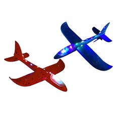 Fun Zone LED 空氣滑翔機 2件套, 紅色+藍色