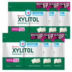 롯데자일리톨 오리지날 껌 리필, 105g, 6개