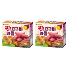 신상과자 롯데 찐! 고구마 와플 108g 2개