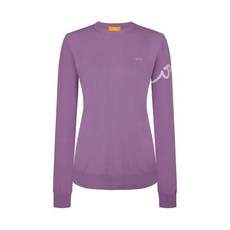 루이까스텔 여성 솔리드 라운드 스웨터