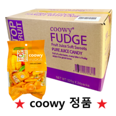 [국내배송] 탑젤리 베트남 망고 젤리 탑 프루트 다낭한시장 COOWY, 320g, 24개