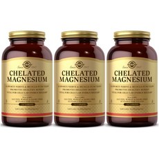  Solgar 솔가 킬레이트 마그네슘 250정, 3개 